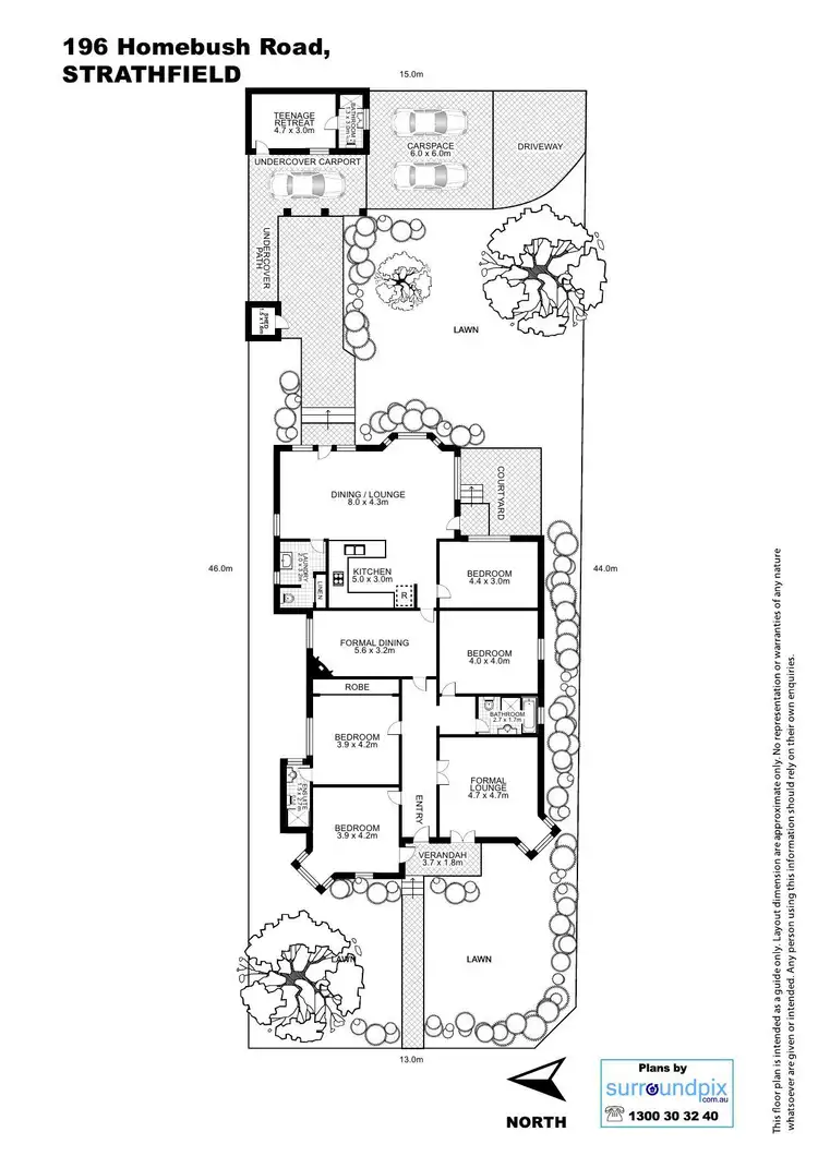 Floorplan of Homely house listing, 196 HOMEBUSH ROAD, Strathfield NSW 2135