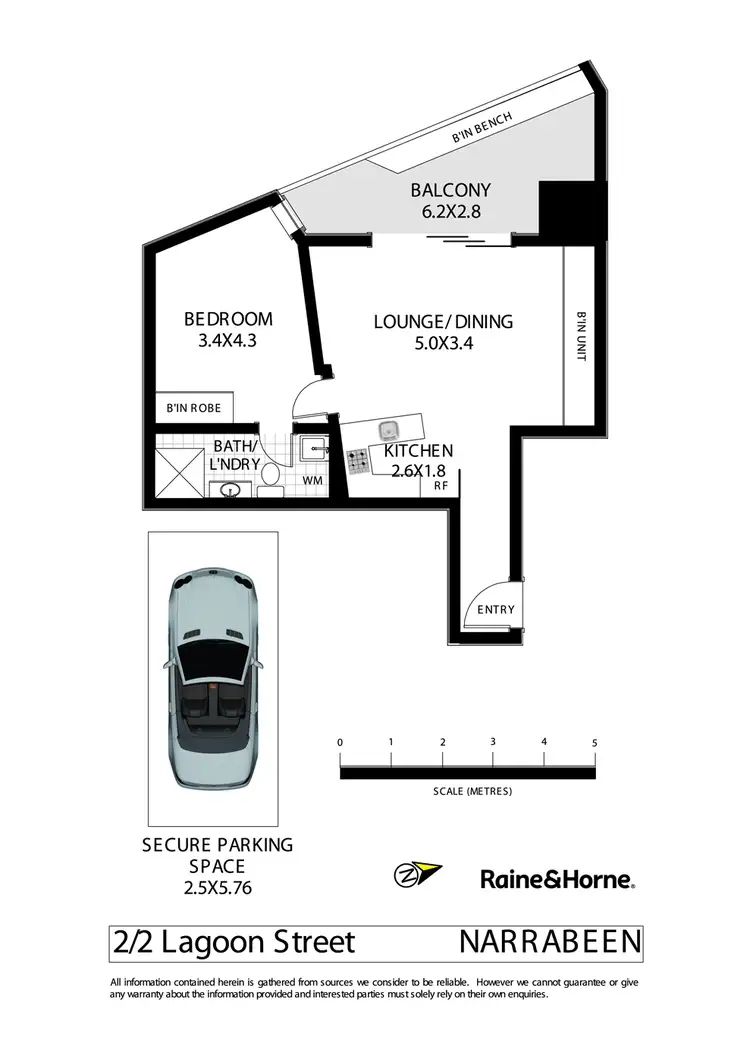 Floorplan of Homely apartment listing, 2/2 Lagoon Street, Narrabeen NSW 2101