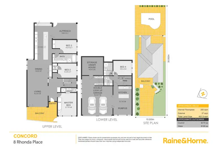 Floorplan of Homely house listing, 8 Rhonda Place, Concord NSW 2137