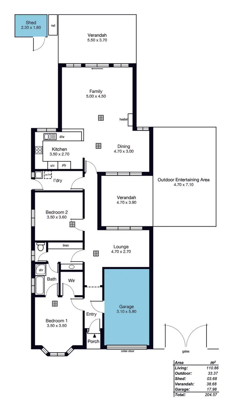 Floorplan of Homely house listing, 5 Morford Crescent, Sheidow Park SA 5158