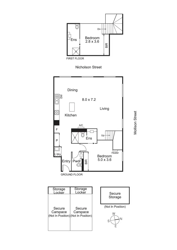 Floorplan of Homely apartment listing, 205/56 Nicholson Street, Abbotsford VIC 3067