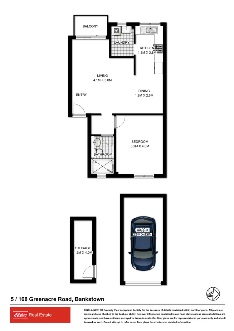 Floorplan of Homely unit listing, 5/168 Greenacre Road, Bankstown NSW 2200