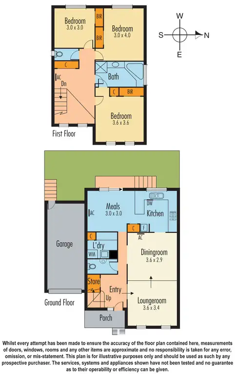 Floorplan of Homely townhouse listing, 3/142 Ferntree Gully Road, Oakleigh East VIC 3166