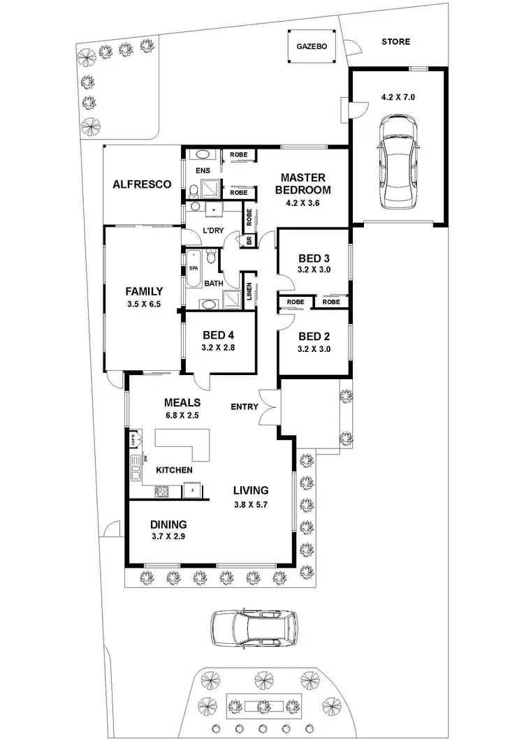 Floorplan of Homely house listing, 32 Grantley Drive, Gladstone Park VIC 3043