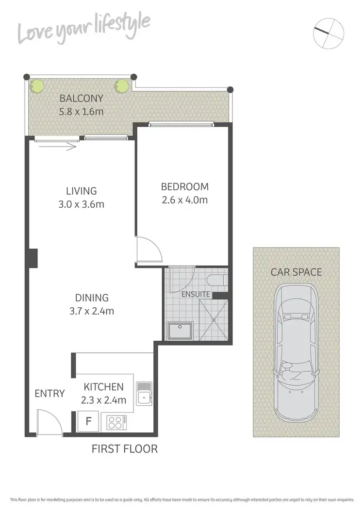 Floorplan of Homely apartment listing, 12/2-6 Brown Street, Newtown NSW 2042
