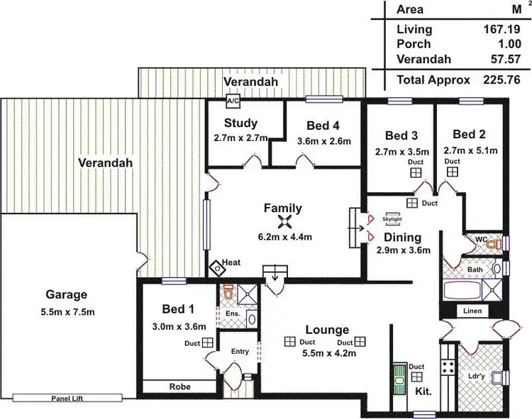 Floorplan of Homely house listing, 49 Alawoona Road, Munno Para SA 5115