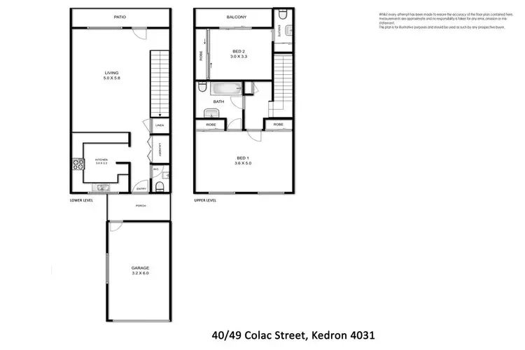 Floorplan of Homely townhouse listing, 40/49 Colac Street, Kedron QLD 4031