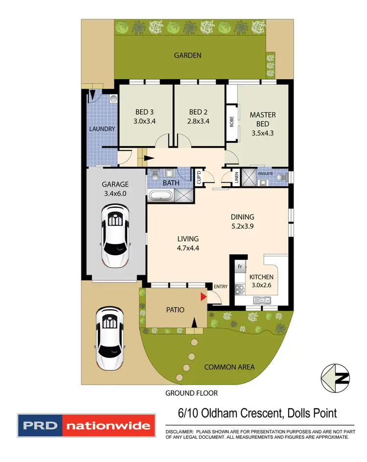 Floorplan of Homely villa listing, 6/10 Oldham Crescent, Dolls Point NSW 2219