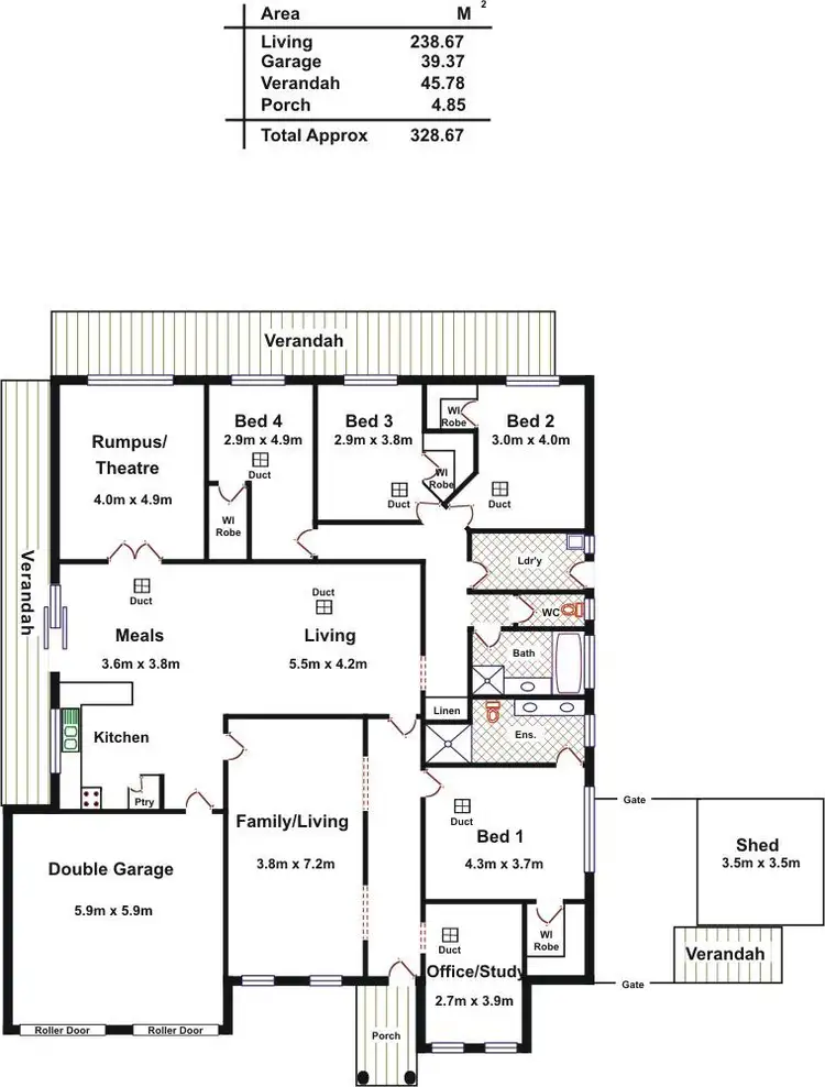 Floorplan of Homely house listing, 13 Swallow Drive, Hewett SA 5118