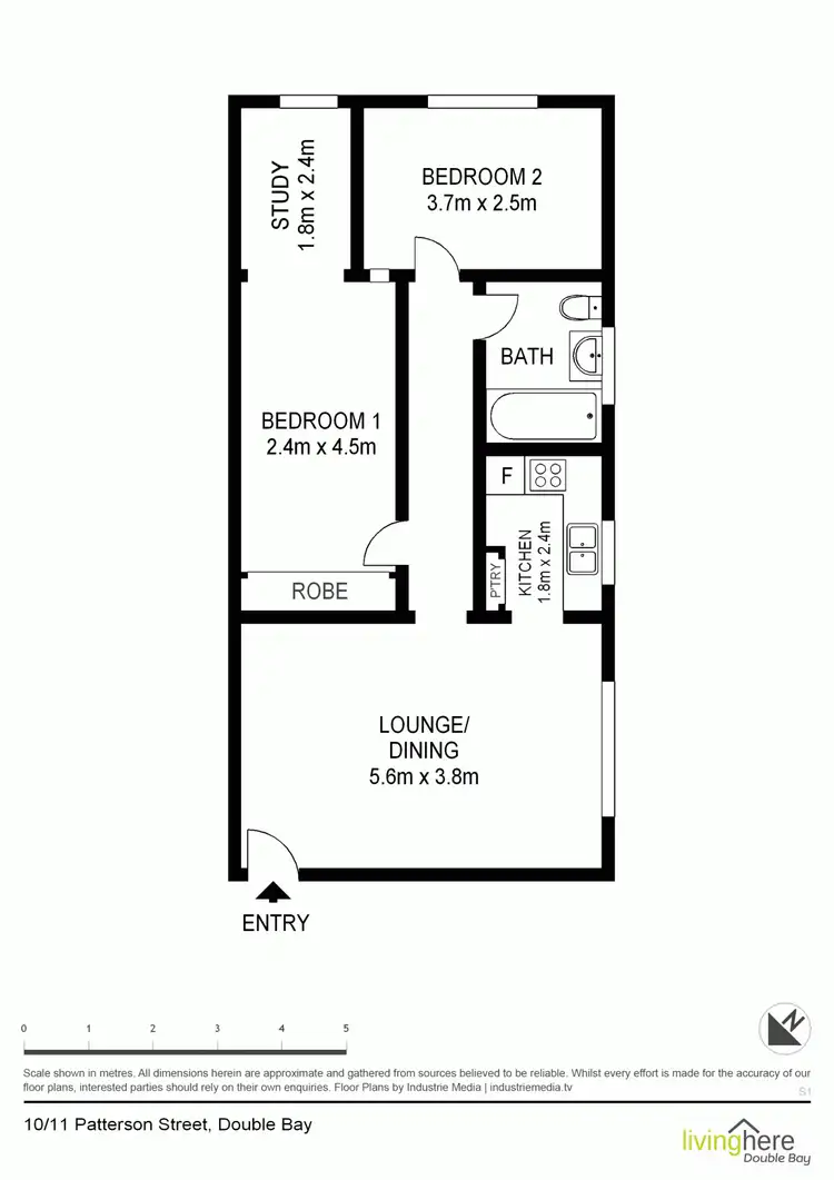 Floorplan of Homely unit listing, 10/11 Patterson Street, Double Bay NSW 2028