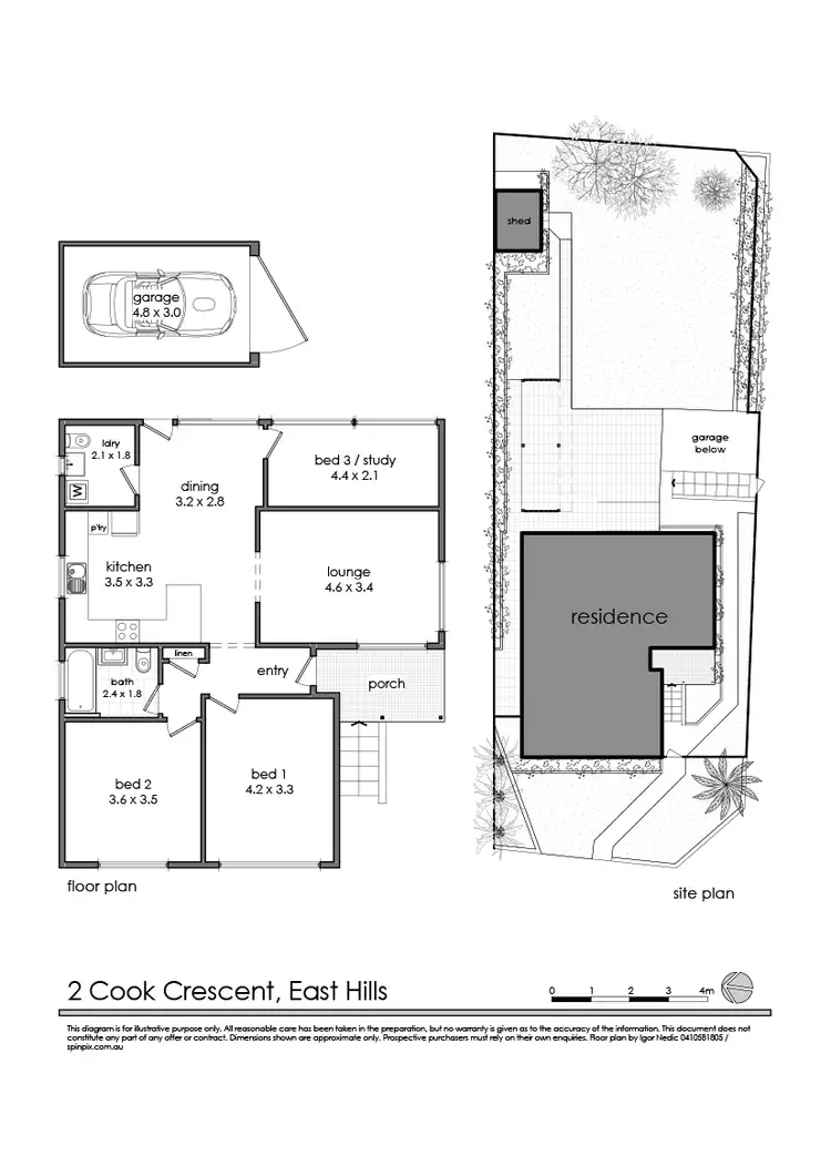 Floorplan of Homely house listing, 2 Cook Crescent, East Hills NSW 2213