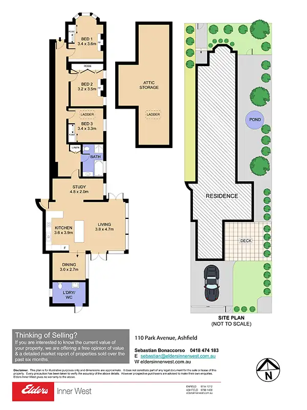 Floorplan of Homely house listing, 110 Park Avenue, Ashfield NSW 2131