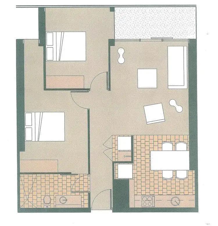 Floorplan of Homely apartment listing, 1202/22-24 Jane Bell Lane, Melbourne VIC 3000