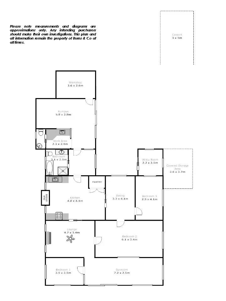 Floorplan of Homely house listing, 8 Latrobe Avenue, Red Cliffs VIC 3496