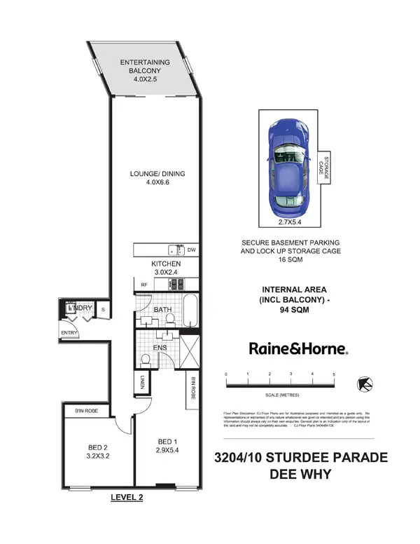 Floorplan of Homely apartment listing, 3204/10 Sturdee Parade, Dee Why NSW 2099