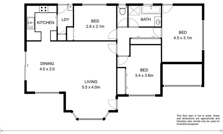 Floorplan of Homely unit listing, 2/142 Branscombe Road, Claremont TAS 7011