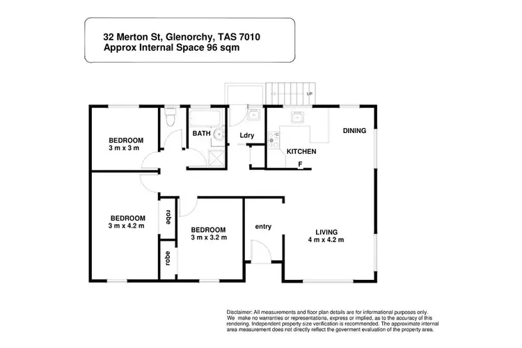 Floorplan of Homely house listing, 32 Merton Street, Glenorchy TAS 7010