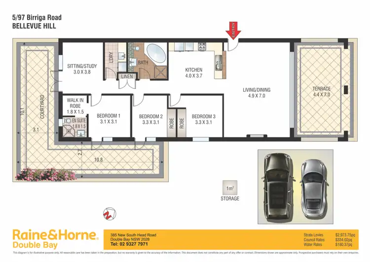 Floorplan of Homely apartment listing, 5/97 Birriga Road, Bellevue Hill NSW 2023