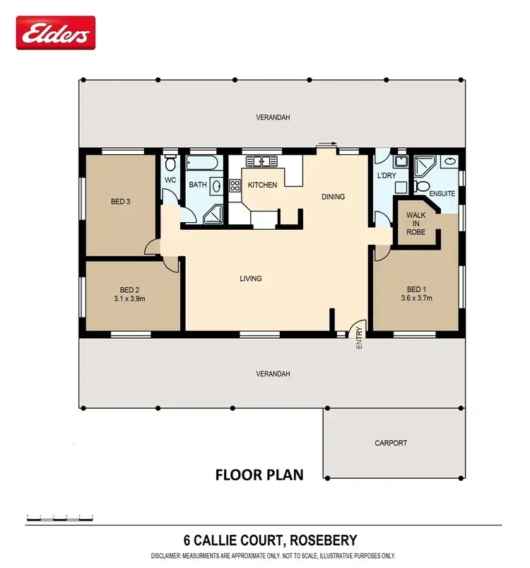 Floorplan of Homely house listing, 6 Callie Court, Rosebery NT 832