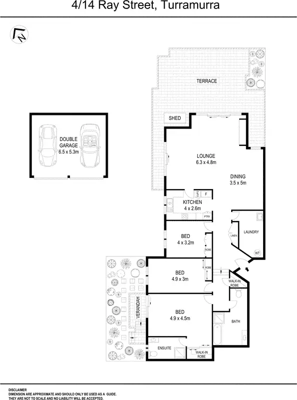 Floorplan of Homely apartment listing, 4/14 Ray Street, Turramurra NSW 2074