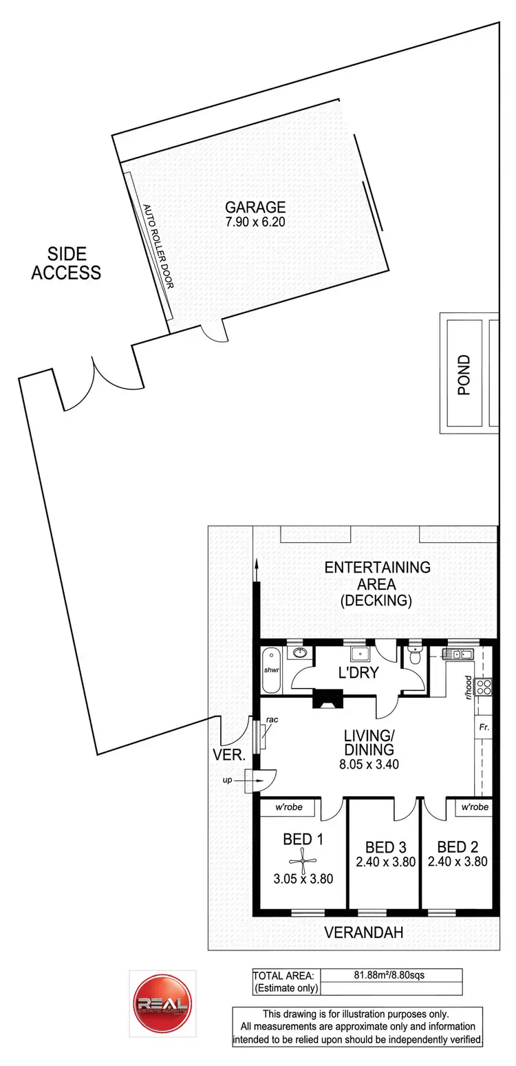 Floorplan of Homely house listing, 1/99 Nunyah Avenue, Morphettville SA 5043