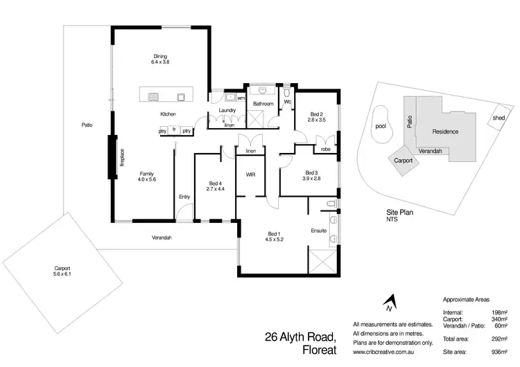 Floorplan of Homely house listing, 26 Alyth Road, Floreat WA 6014