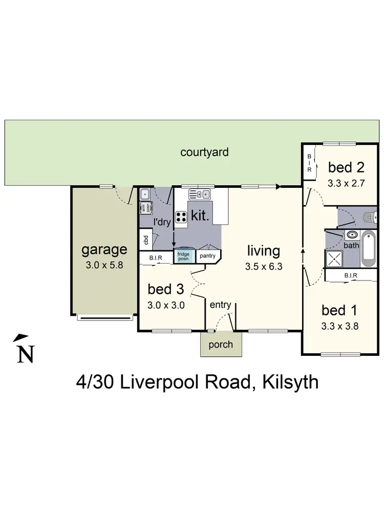 Floorplan of Homely unit listing, 4/30 Liverpool Road, Kilsyth VIC 3137