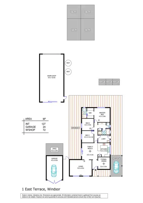 Floorplan of Homely house listing, 1 East Terrace, Windsor SA 5501