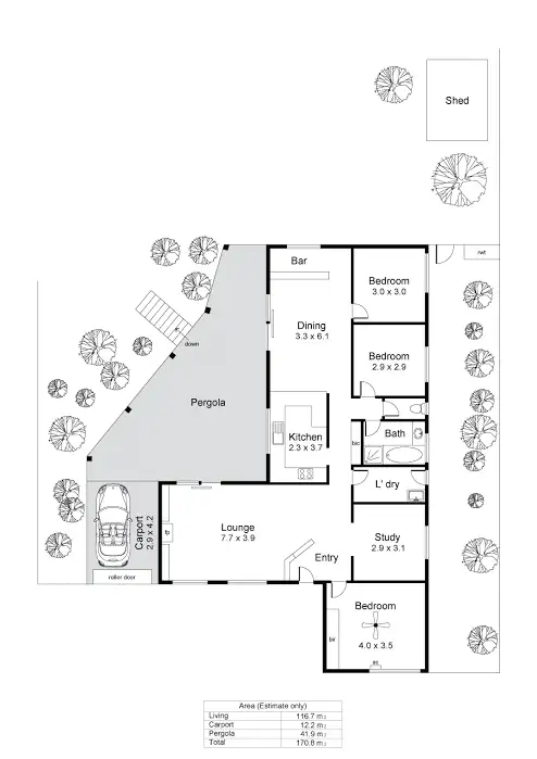 Floorplan of Homely house listing, 5 Christopher Grove, O'halloran Hill SA 5158