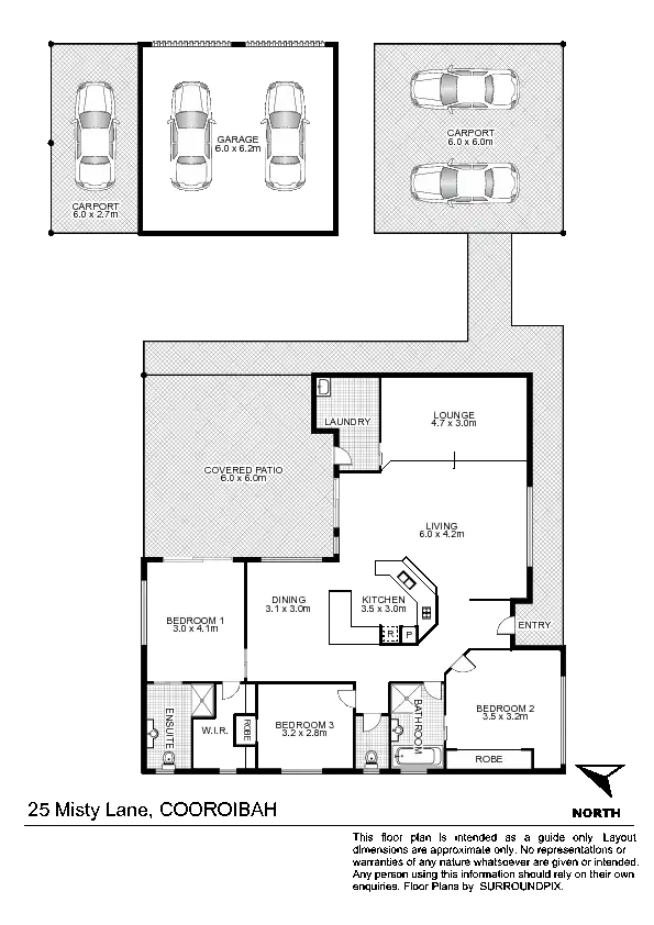 Floorplan of Homely house listing, 25 Misty Lane, Cooroibah QLD 4565