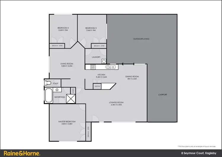 Floorplan of Homely house listing, 8 Seymour Court, Eagleby QLD 4207