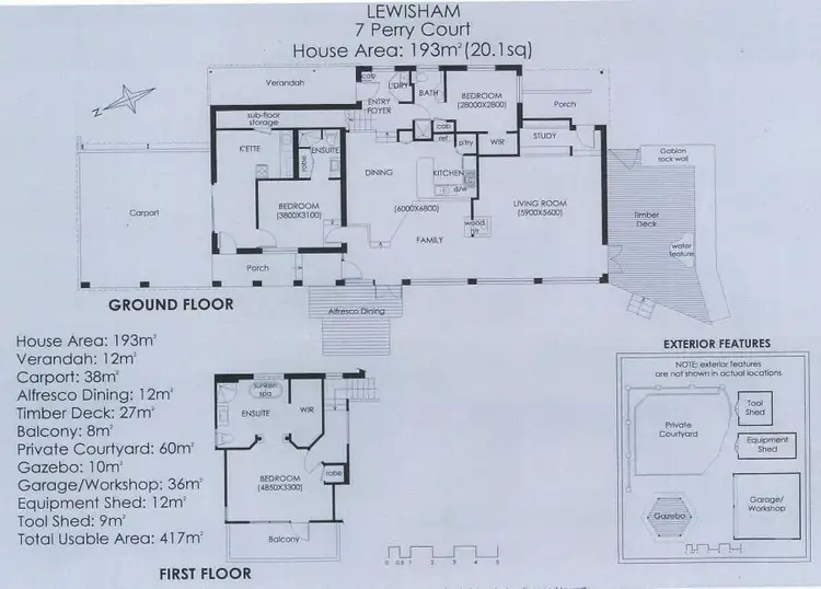 Floorplan of Homely house listing, 7 Perry Court, Lewisham TAS 7173