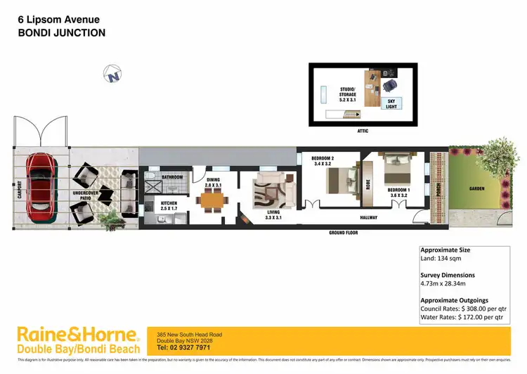 Floorplan of Homely house listing, 6 Lipsom Avenue, Bondi Junction NSW 2022