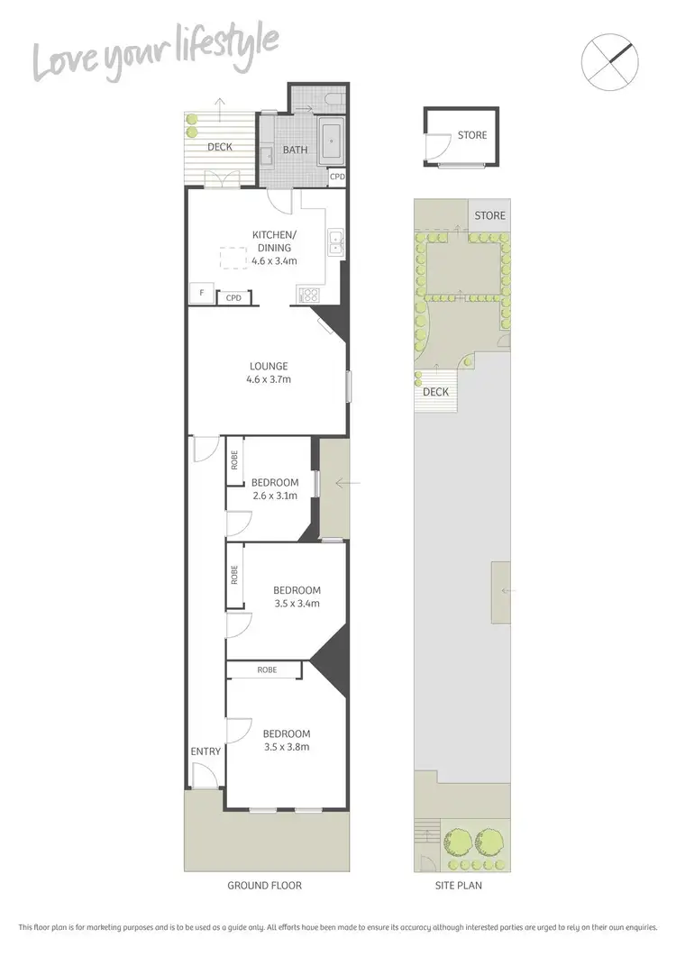 Floorplan of Homely house listing, 6 Bennett Street, Newtown NSW 2042