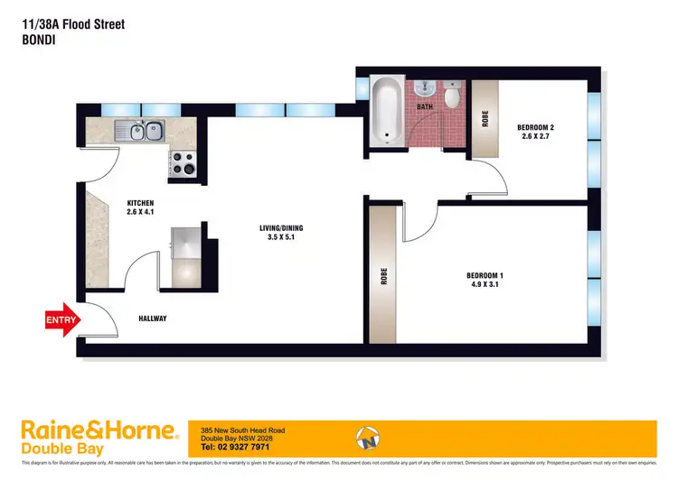 Floorplan of Homely apartment listing, 11/38a Flood Street, Bondi NSW 2026