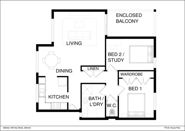 Floorplan of Homely apartment listing, 37/645 Hay Street, Jolimont WA 6014