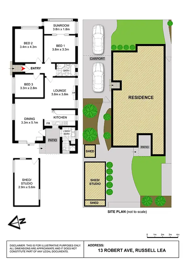 Floorplan of Homely house listing, 13 Robert Avenue, Russell Lea NSW 2046