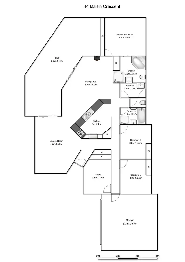 Floorplan of Homely house listing, 44 Martin Cresent, Junction Hill NSW 2460