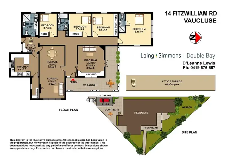Floorplan of Homely house listing, 14 Fitzwilliam Road, Vaucluse NSW 2030