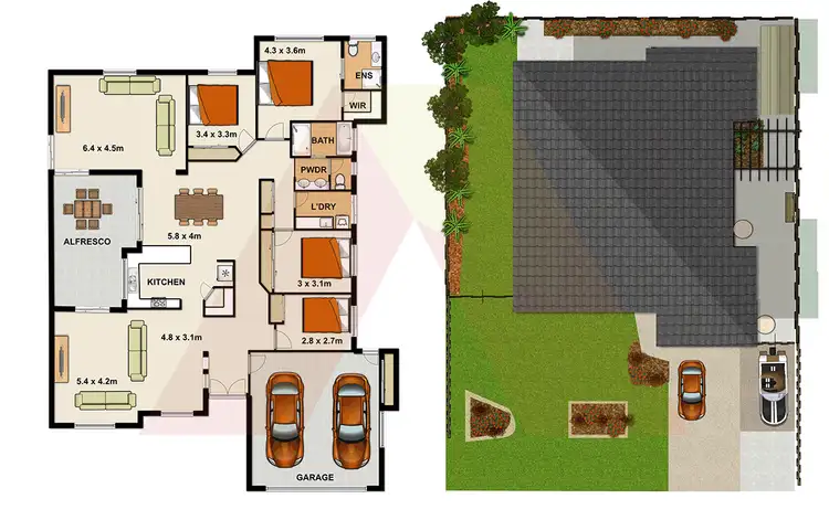 Floorplan of Homely house listing, 46 Morialta Place, Parkinson QLD 4115