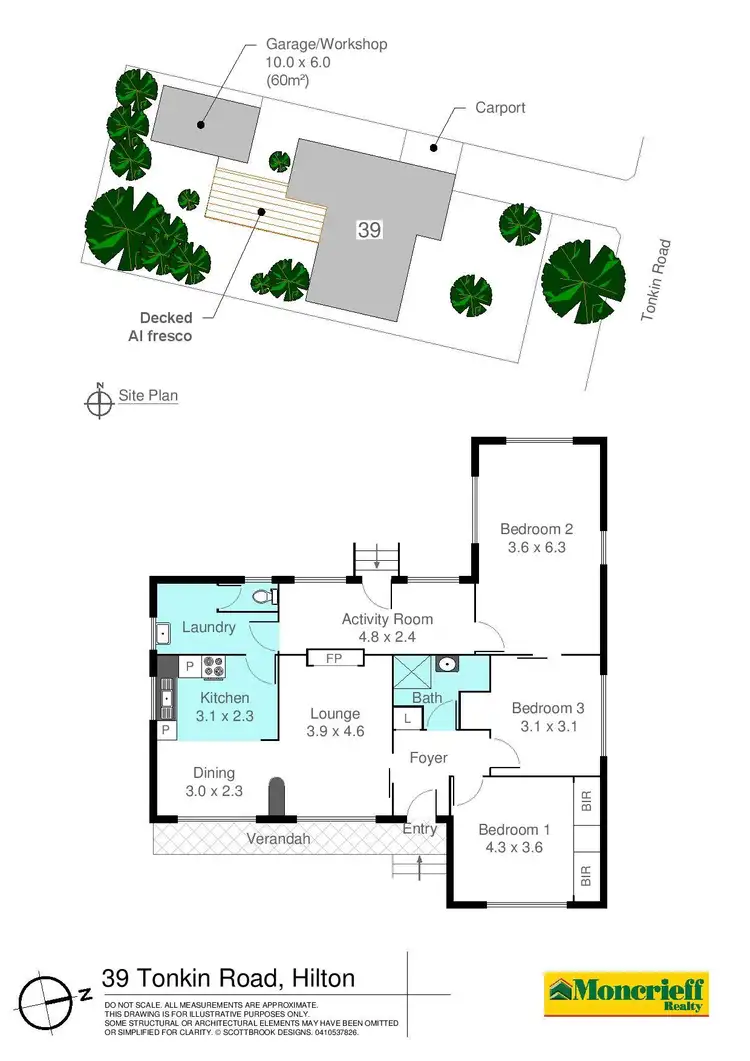 Floorplan of Homely house listing, 39 Tonkin Road, Hilton WA 6163