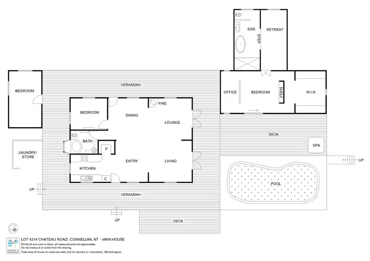 Floorplan of Homely rural property listing, NTP 4314 Chateau Road, Connellan NT 873