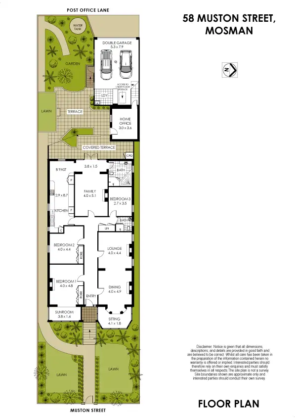 Floorplan of Homely house listing, 58 Muston Street, Mosman NSW 2088