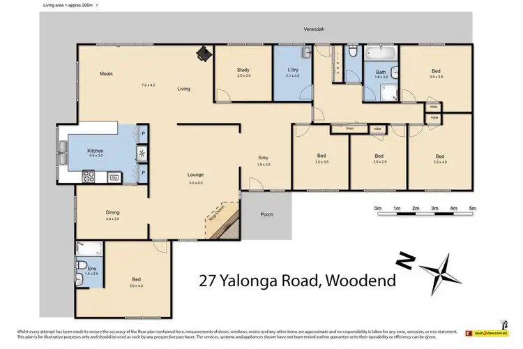 Floorplan of Homely house listing, 27 Yalonga Road, Woodend VIC 3442