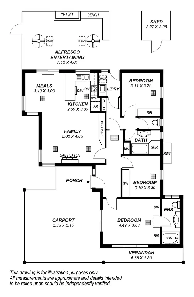 Floorplan of Homely house listing, 7 Second Avenue, Warradale SA 5046