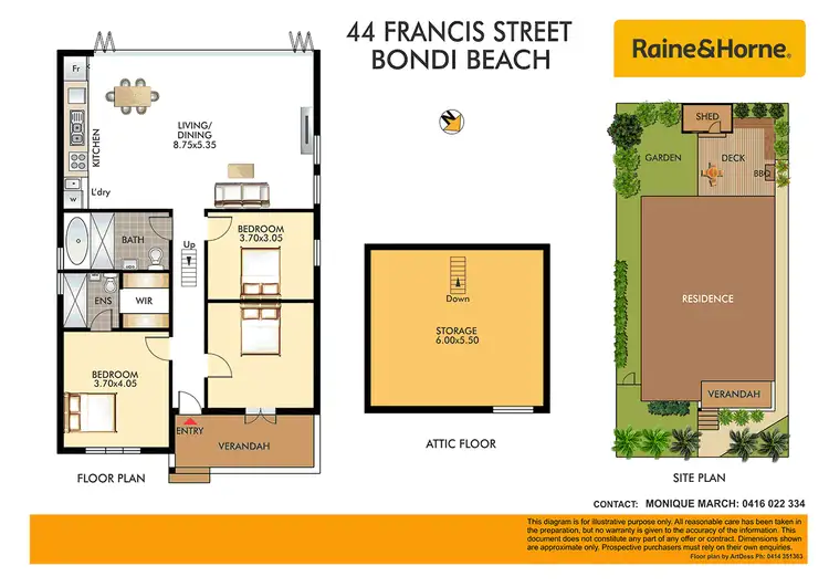 Floorplan of Homely house listing, 44 Francis Street, Bondi Beach NSW 2026