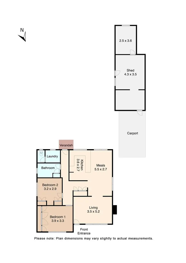 Floorplan of Homely house listing, 714 York Street, Ballarat East VIC 3350