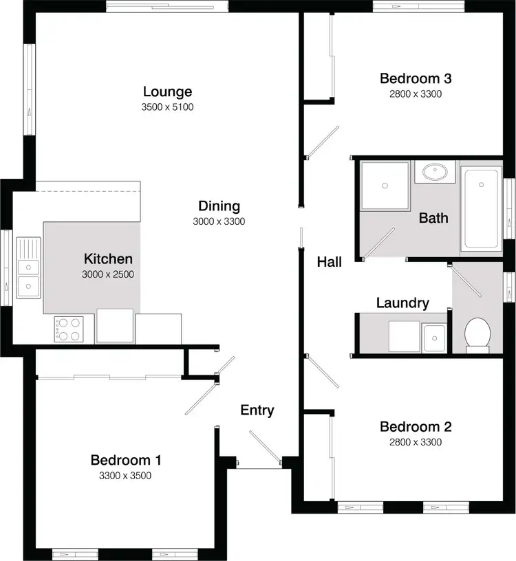 Floorplan of Homely house listing, 10 Beatrice Place, Bridgewater TAS 7030