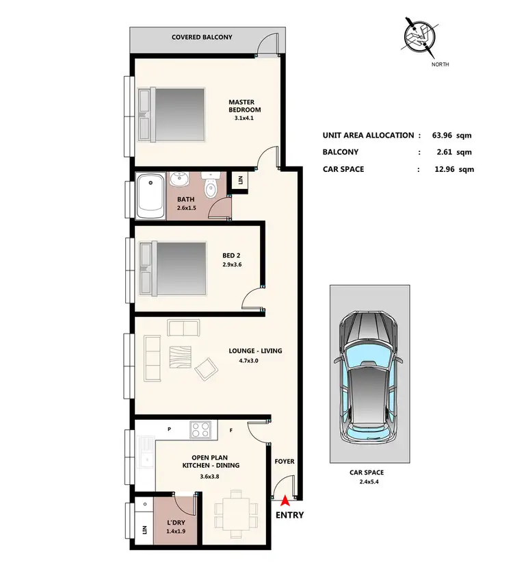 Floorplan of Homely unit listing, 3/22-24 Dartbrook Road, Auburn NSW 2144