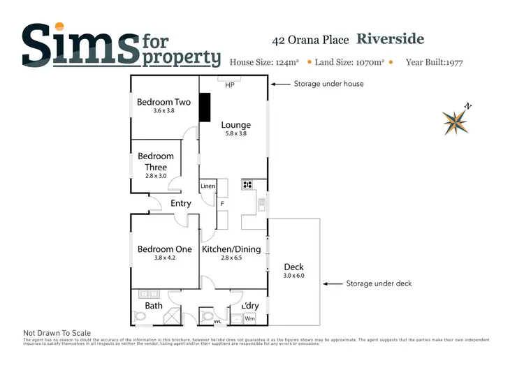 Floorplan of Homely house listing, 42 Orana Place, Riverside TAS 7250